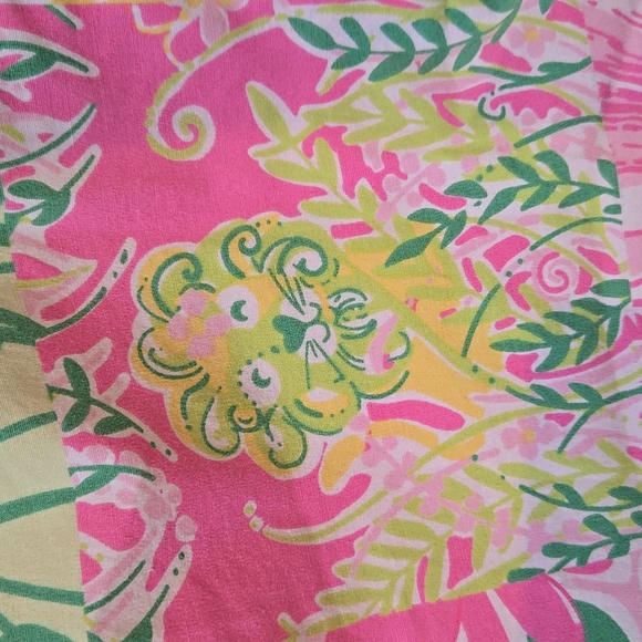 Lilly Pulitzer Vintage Pink and Green Patchwork Shorts - Picture 5 of 7